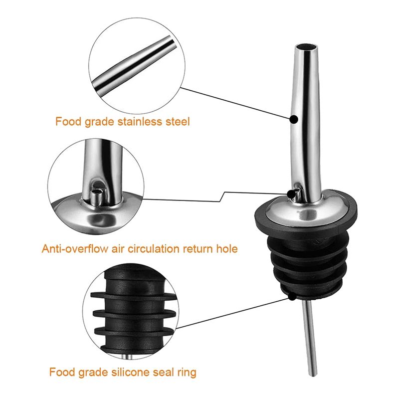 60 buah corong tuang dari baja - Speed Pourer Cap ulasan dan harga