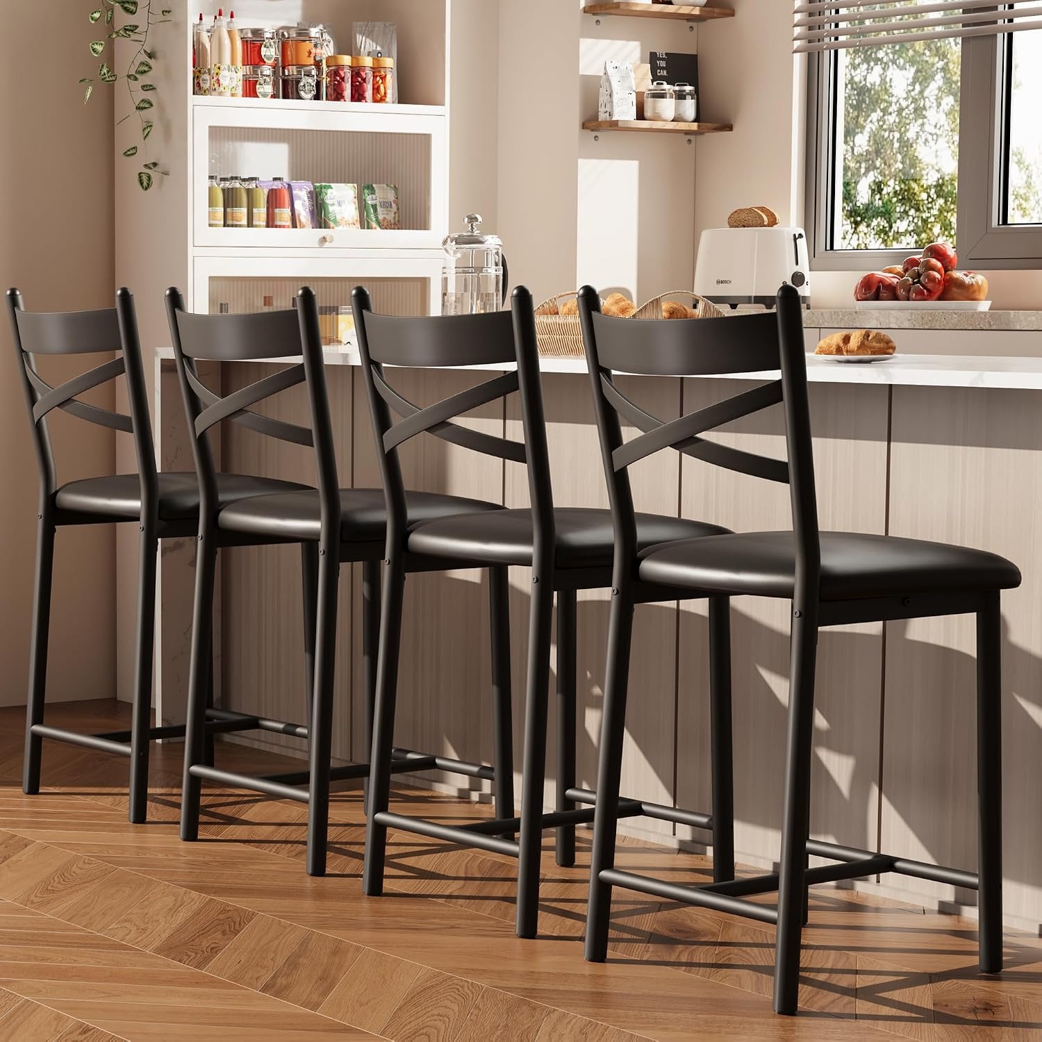 4 Buah Kursi Bar Tinggi 26 Inc - Home Bar Lounge ulasan dan harga